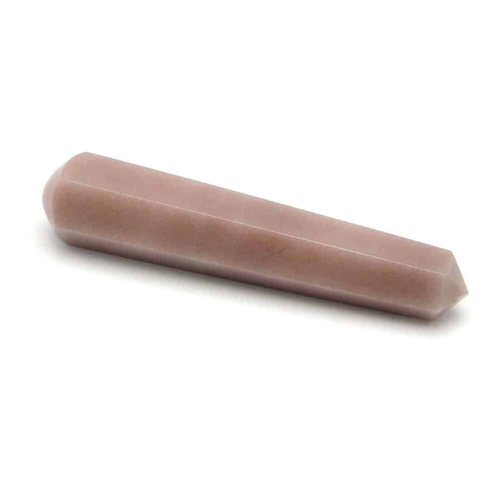 Nature's Crest - Pink Aventurine Healing Wand Massage Stick - Pink Aventurine 6 Fac Massage 1