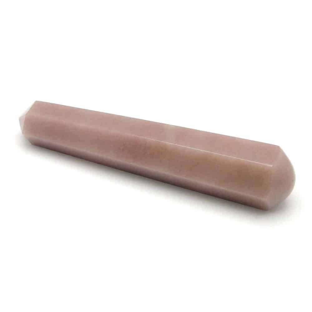 Nature's Crest - Pink Aventurine Healing Wand Massage Stick - Pink Aventurine 6 Fac Massage 2