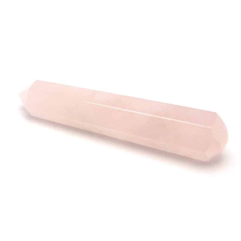 Nature's Crest - Rose Quartz Healing Wand Massage Stick - Rose Quartz 6 Fac Massage 2