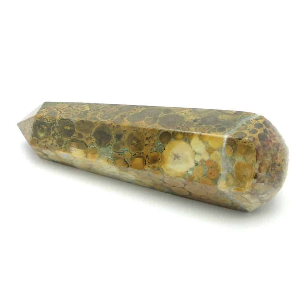 Nature's Crest - Spotted Agate Healing Wand Massage Stick - Spotted Agate 6 Fac Massage 2