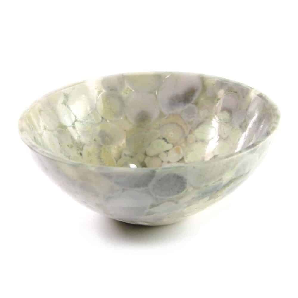 Nature's Crest - Spotted Agate Gemstone Bowl 3" - Spotted Agate Bowl 3