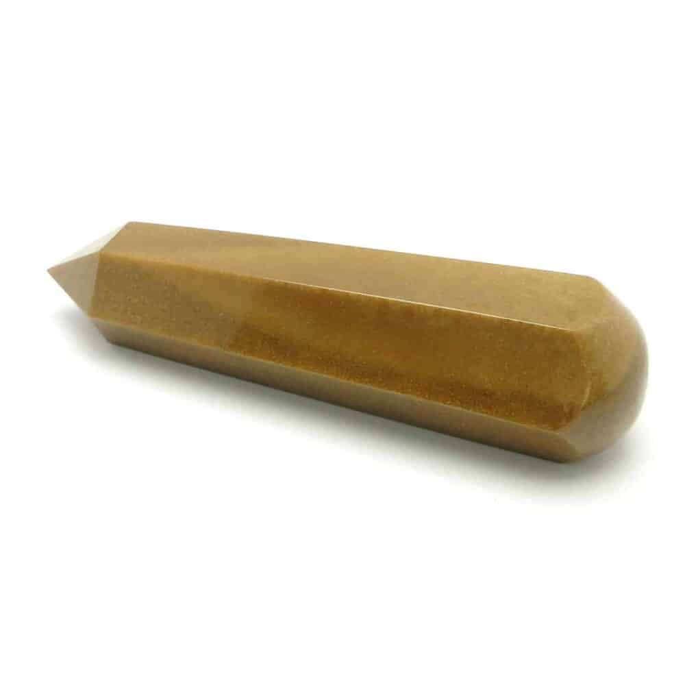 Nature's Crest - Yellow Jasper Healing Wand Massage Stick - Yellow Jasper 6 Fac Massage 2