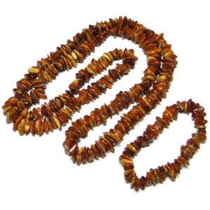 Amber Chip Beads