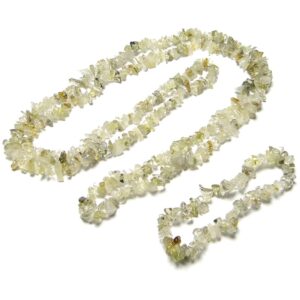 Golden Rutilated Quartz Chip Beads