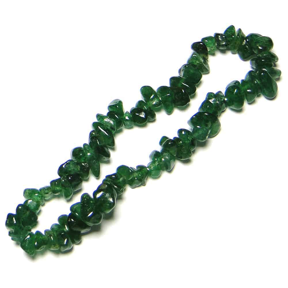 Nature's Crest - Green Aventurine Dark Chip Beads - Green Aventurine Dark Natural Stone Bracelet