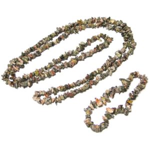 Leopardskin Jasper Chip Beads