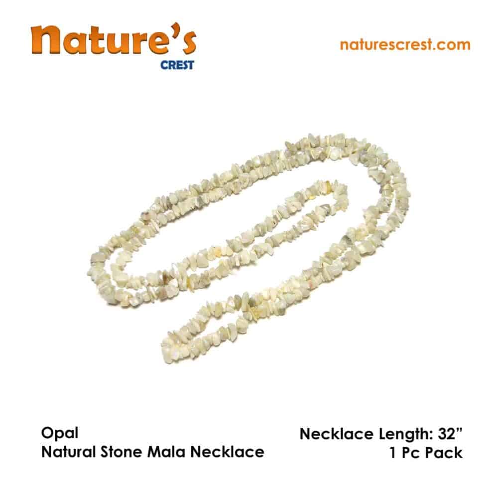 Nature's Crest - Opal Chip Beads - Opal Natural Stone Necklace 32 Vector