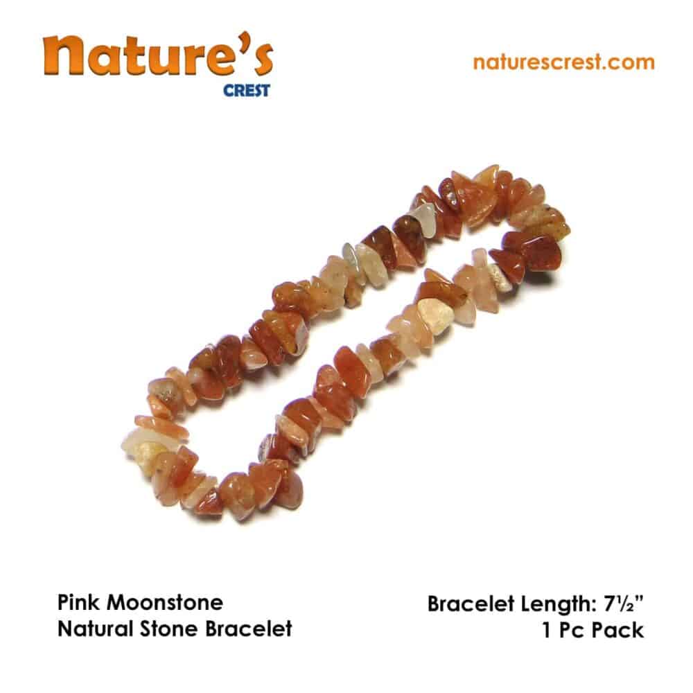 Pink Moonstone Chip Beads - Image 4