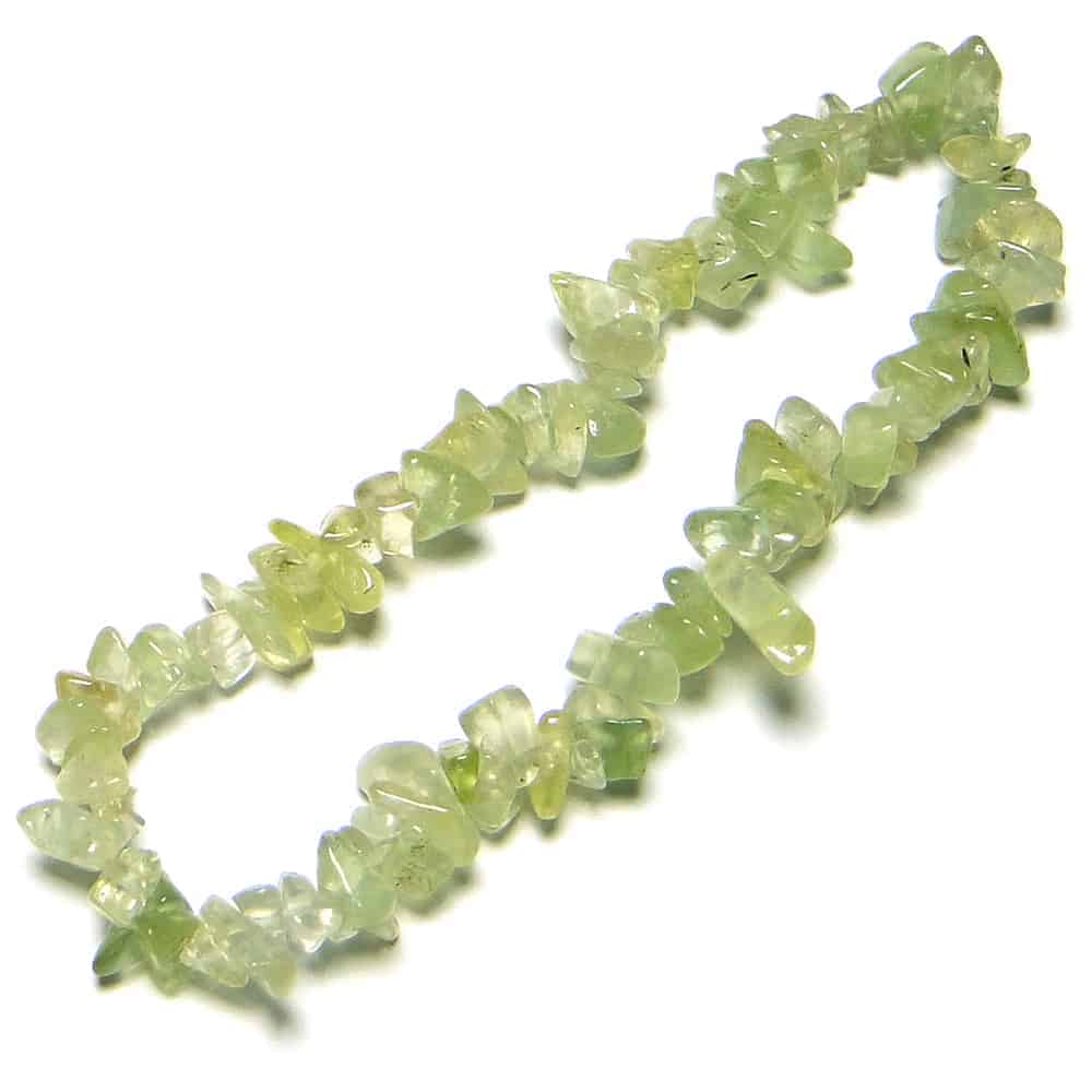 Nature's Crest - Prehnite Chip Beads - Prehnite Natural Stone Bracelet