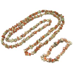 Red Coral Chip Beads