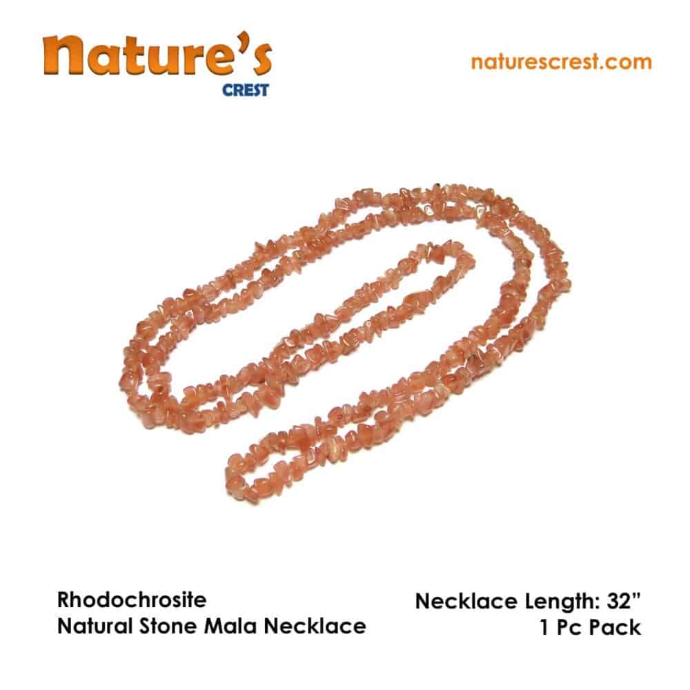 Rhodochrosite Chip Beads - Image 5