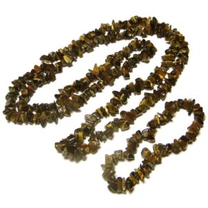 Tiger Eye Yellow Chip Beads