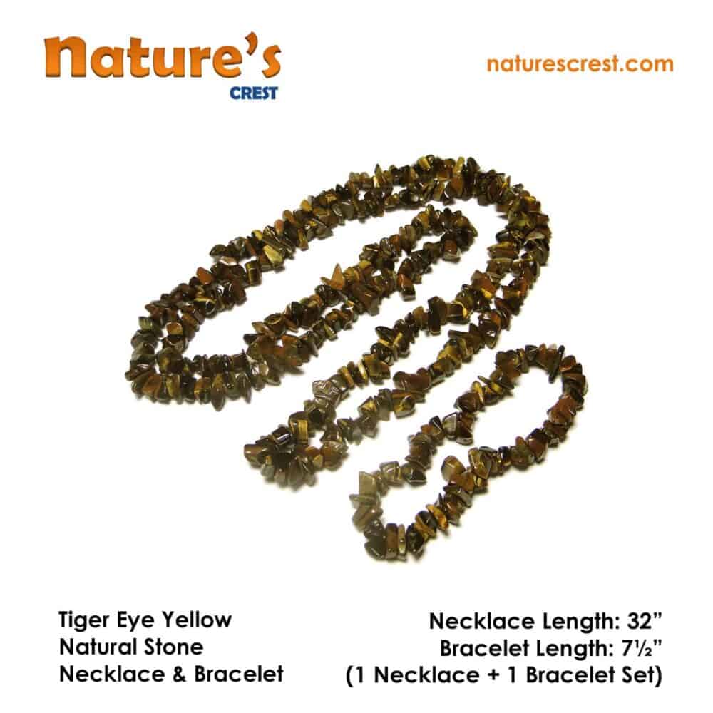 Tiger Eye Yellow Chip Beads - Image 6