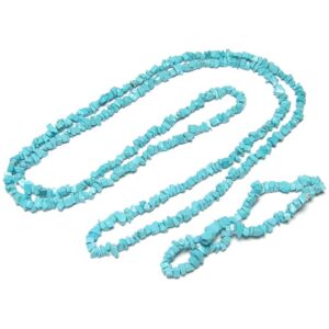 Turquoise Re-Constructed Stone Chip Beads