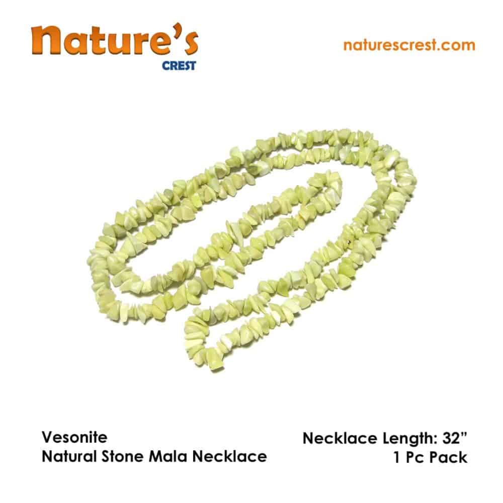 Nature's Crest - Vesonite Chip Beads - Vesonite Natural Stone Necklace 32 Vector