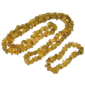 Yellow Agate Chip Beads