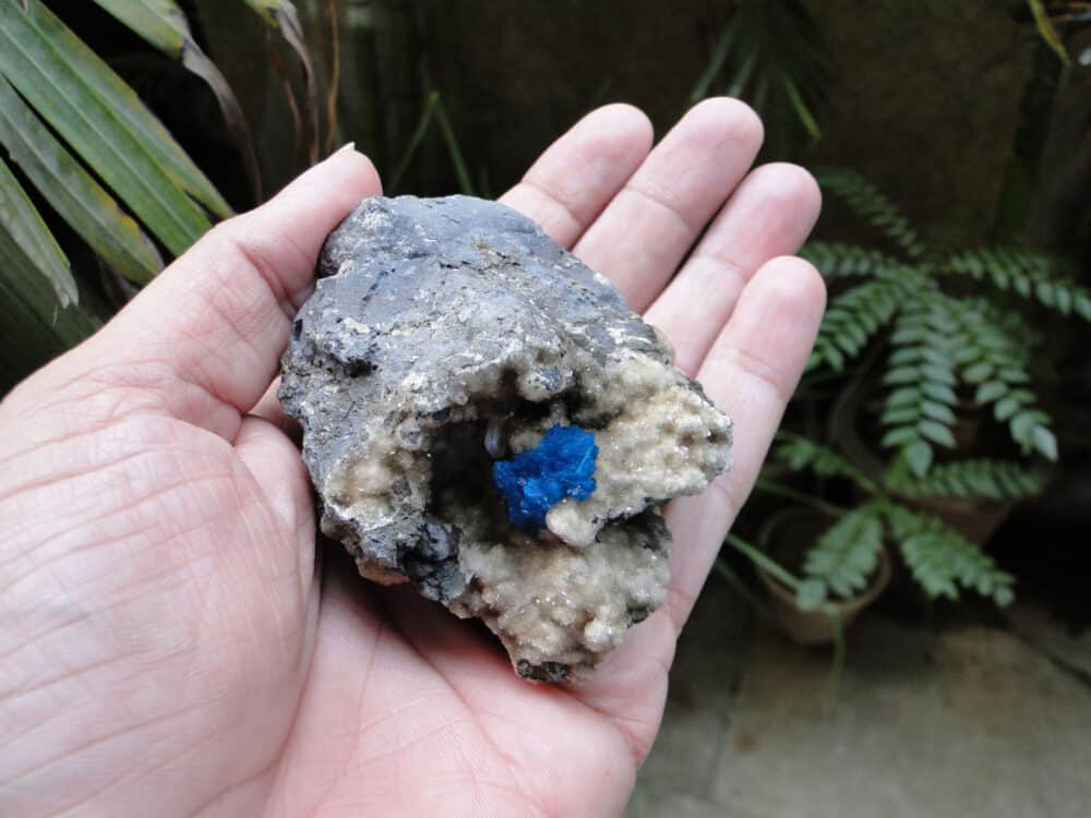 Cavansite Crystal on Heulandite Matrix - Image 10