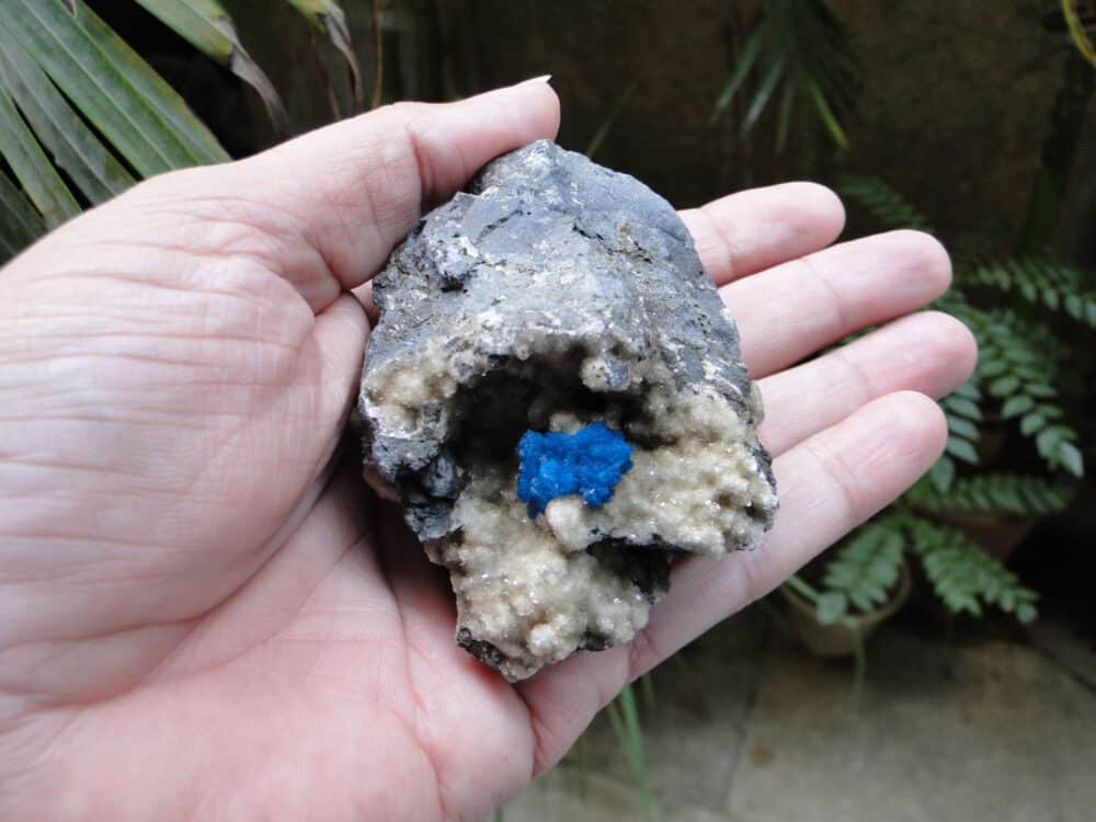 Cavansite Crystal on Heulandite Matrix - Image 11