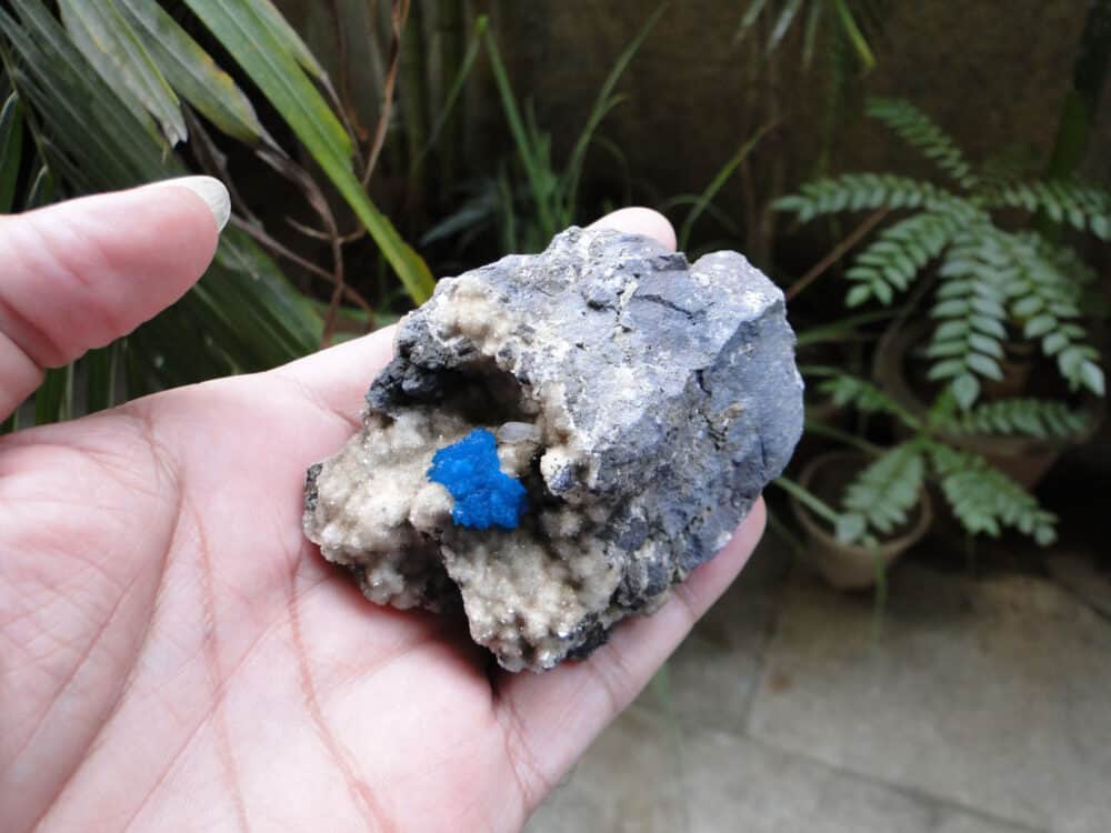 Cavansite Crystal on Heulandite Matrix - Image 12