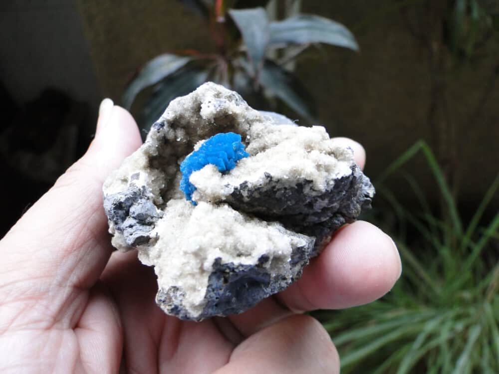 Cavansite Crystal on Heulandite Matrix - Image 3