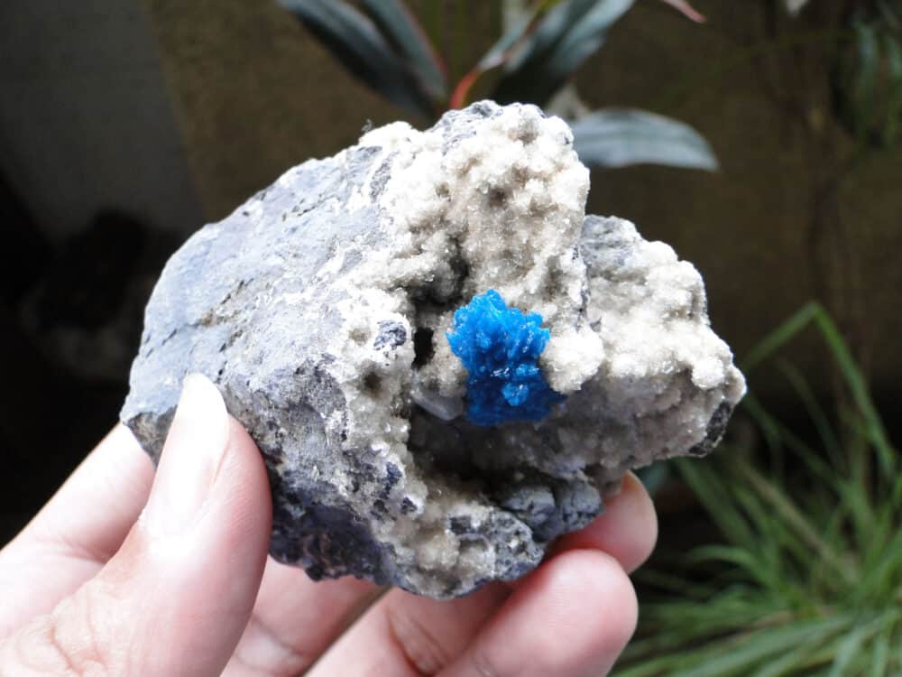 Cavansite Crystal on Heulandite Matrix - Image 4
