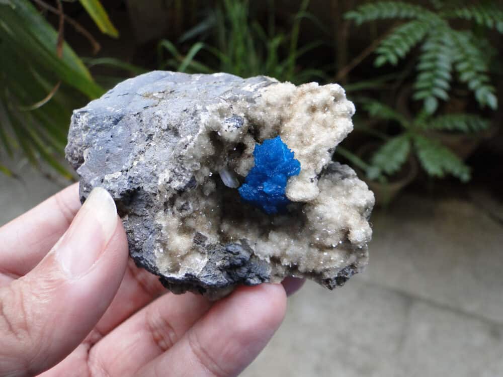 Cavansite Crystal on Heulandite Matrix - Image 6