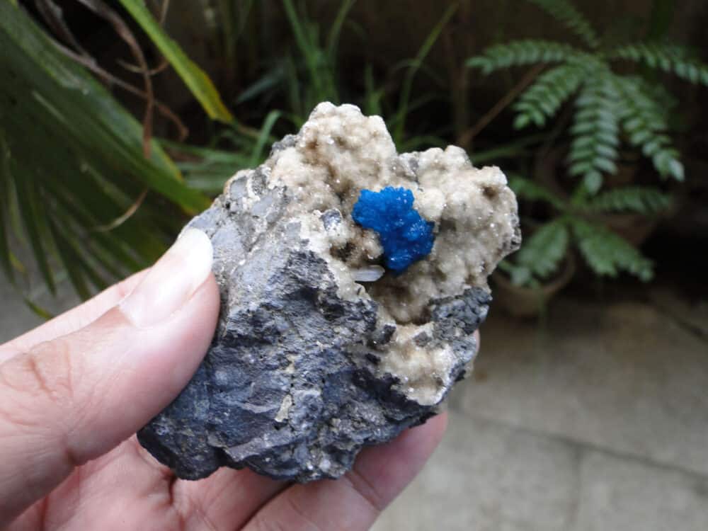 Cavansite Crystal on Heulandite Matrix - Image 7