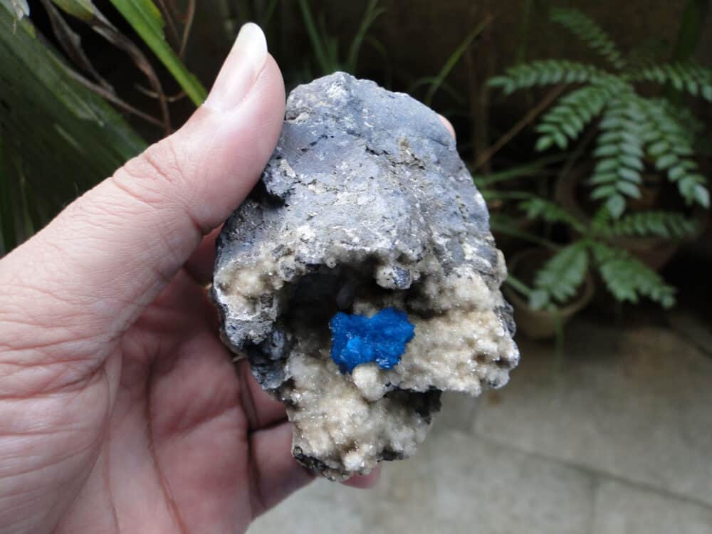 Cavansite Crystal on Heulandite Matrix - Image 8