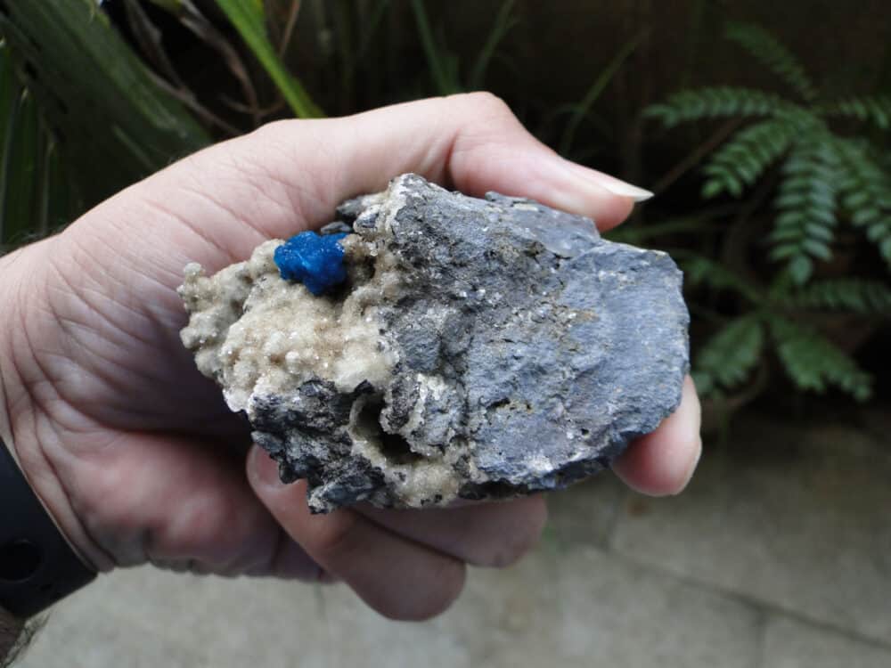 Cavansite Crystal on Heulandite Matrix - Image 9