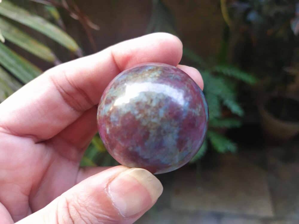Nature's Crest - Ruby Kyanite Polished Stone Sphere / Ball - Ruby Sphere 6