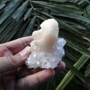 Stilbite on Apophyllite Cluster