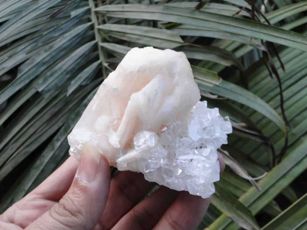 Stilbite on Apophyllite Cluster - Image 3