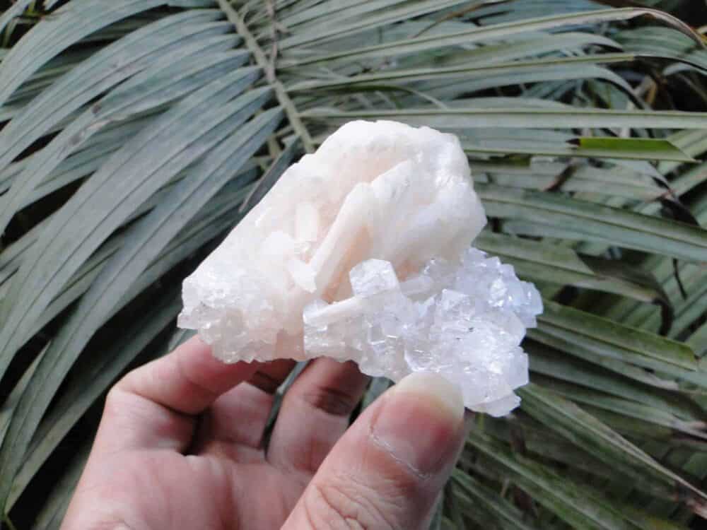 Stilbite on Apophyllite Cluster - Image 7