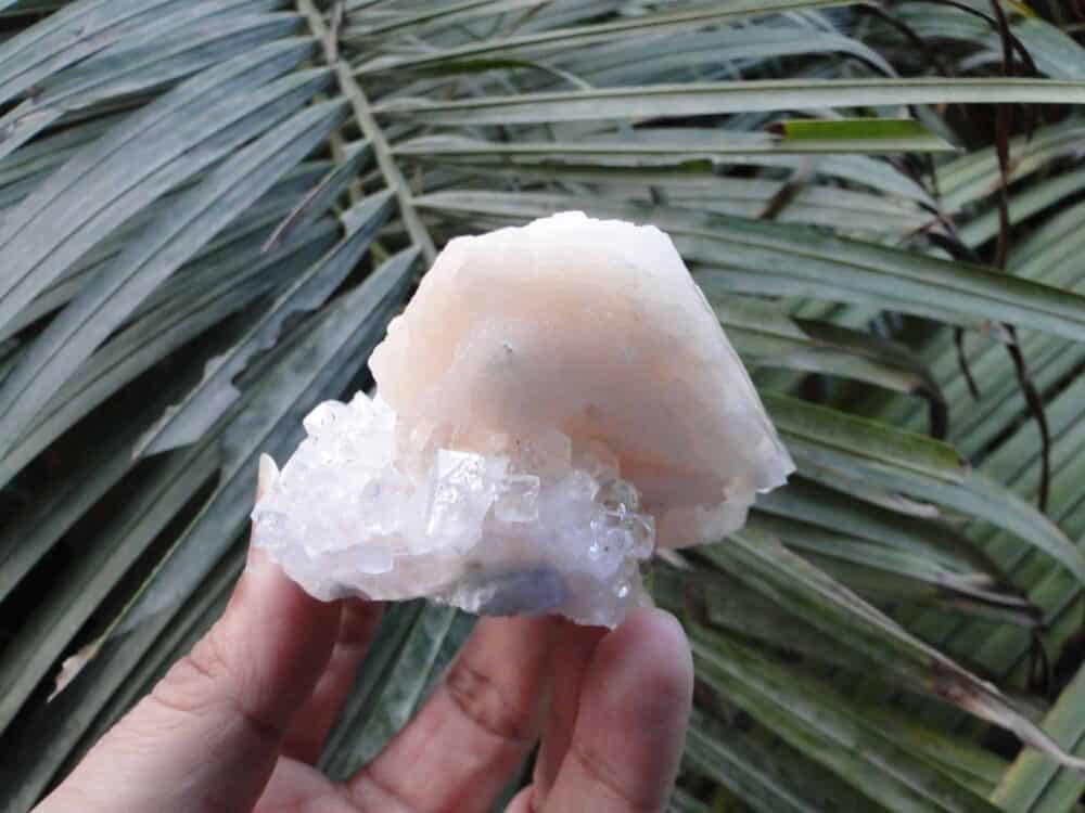 Nature's Crest - Stilbite on Apophyllite Cluster - Stilbite MIN 002 8