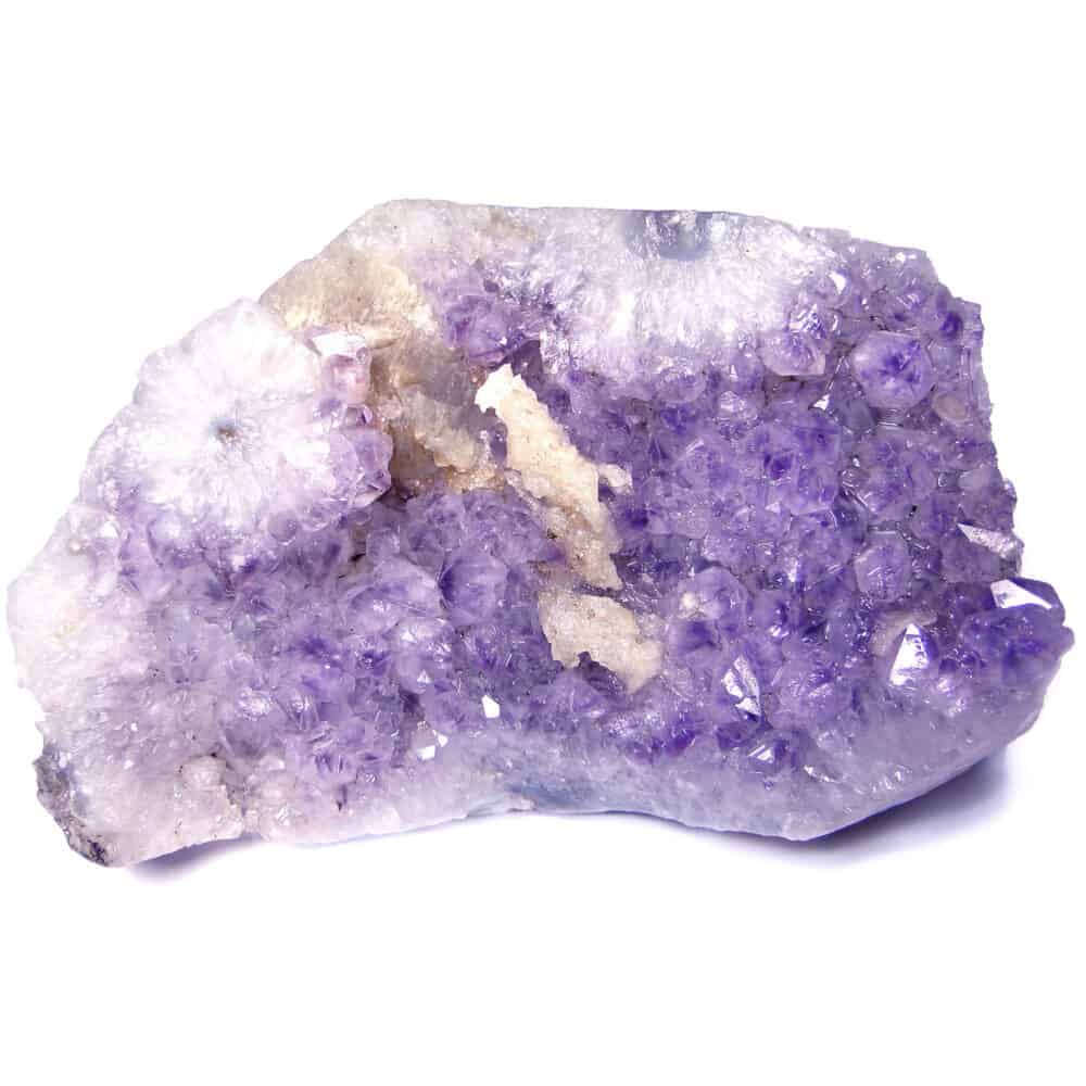 Amethyst With Calcite Natural Cluster (1166 gms)