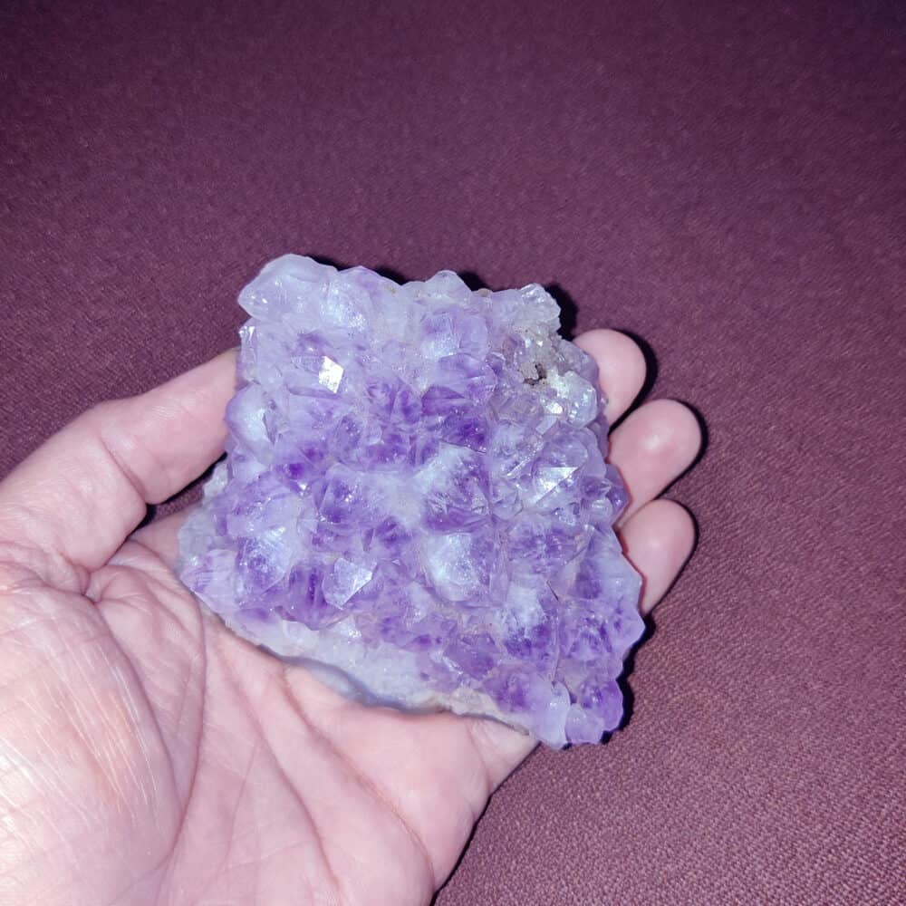 Nature's Crest - Amethyst Natural Cluster (421 gms) - Amethyst Cluster 421 Gms 3