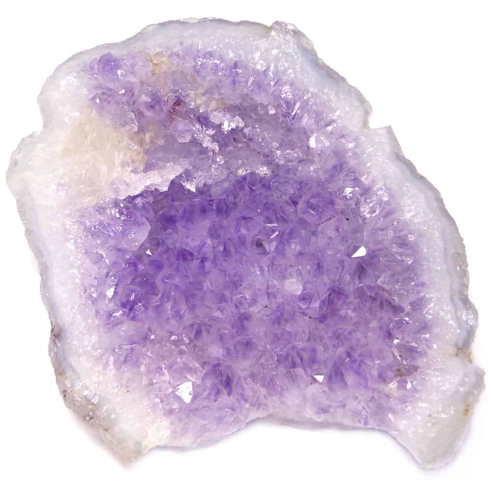 Nature's Crest - Amethyst With Calcite Natural Cluster (436 gms) - Amethyst Cluster 436 Gms 1