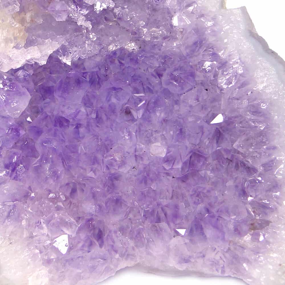 Nature's Crest - Amethyst With Calcite Natural Cluster (436 gms) - Amethyst Cluster 436 Gms 2
