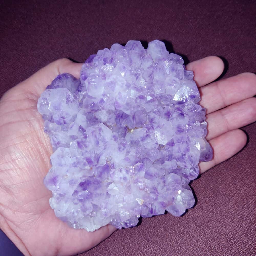 Nature's Crest - Amethyst Natural Cluster (601 gms) - Amethyst Cluster 601 Gms 3