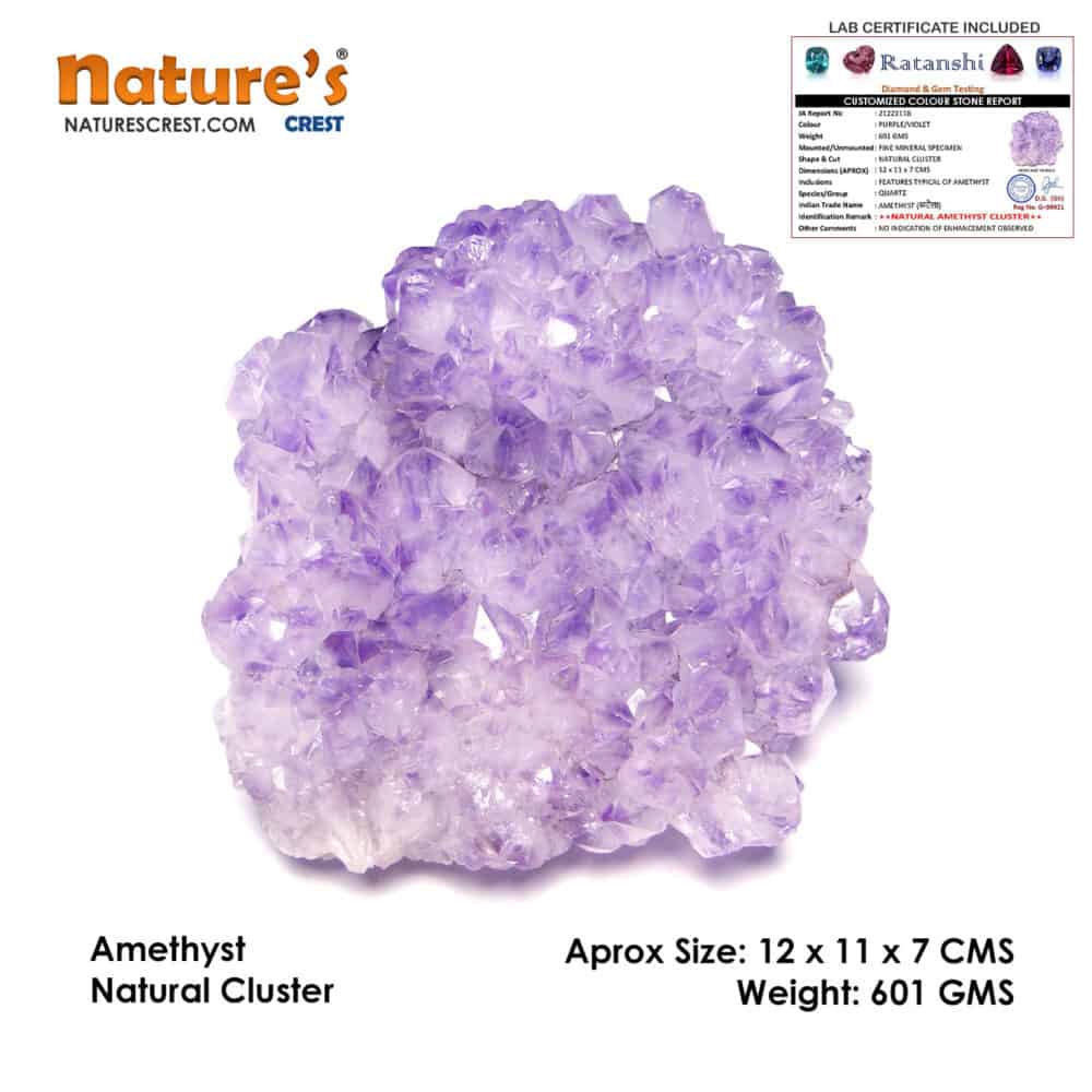 Amethyst Natural Cluster (601 gms) - Image 4